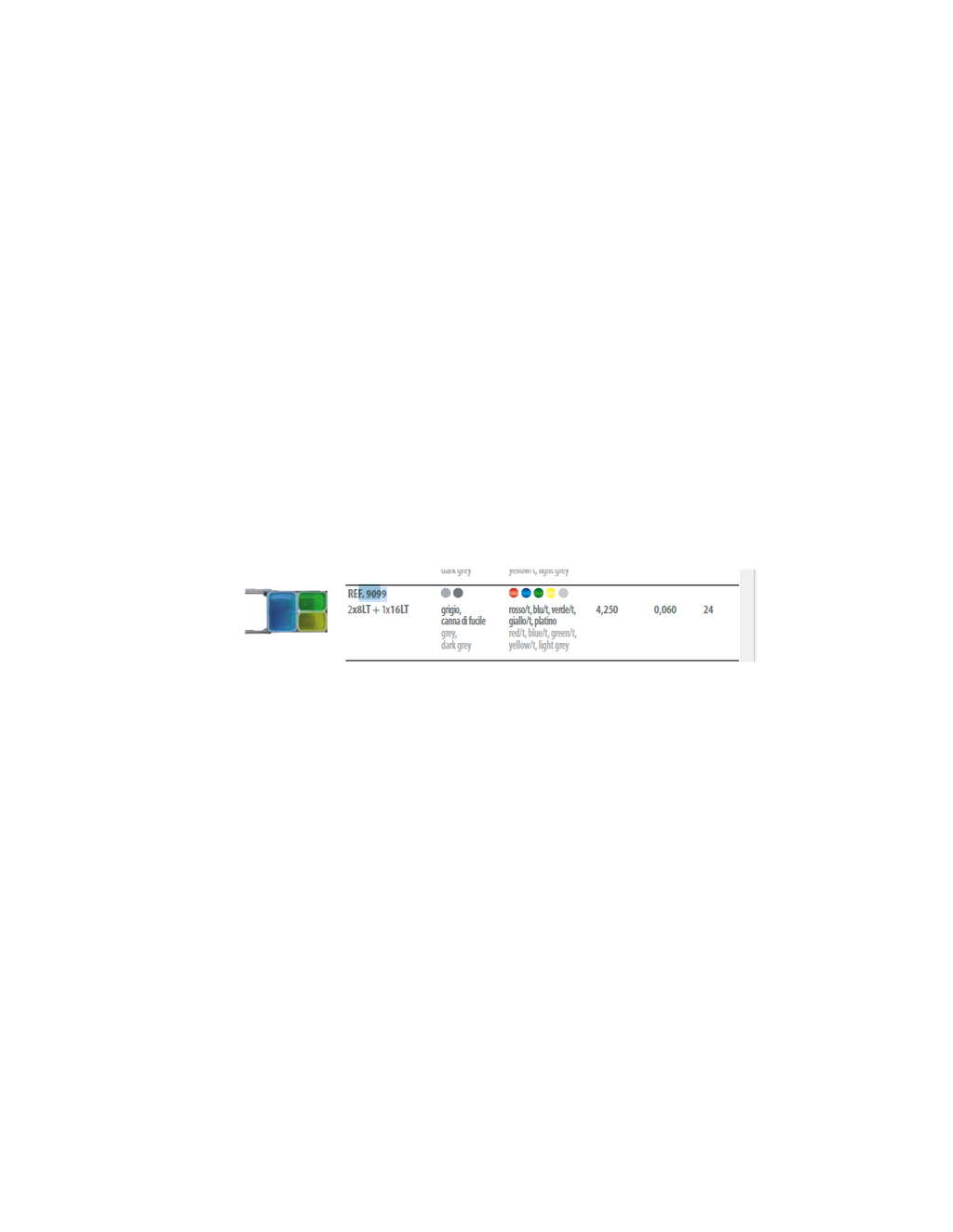 Pattumiera estraibile con 3 contenitori differenti colori vari - Ekko