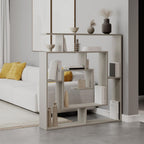 Libreria con 9 ripiani 125x22x129 colore sandstone Labirent