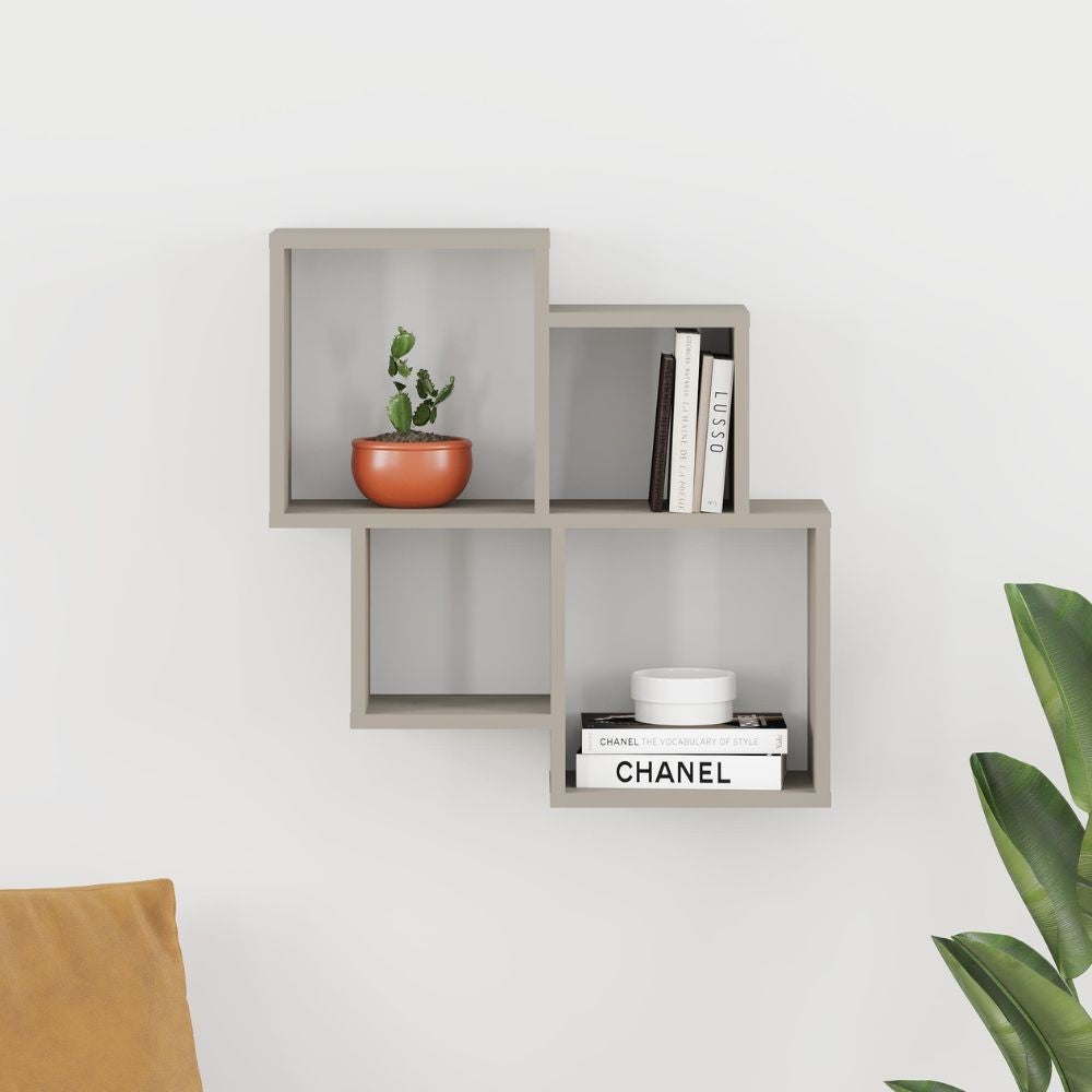 Mensola con 4 scomparti finitura sandstone Oyo