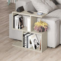 Tavolino da salotto colore travertino beige  60x19,5x60H Homemania