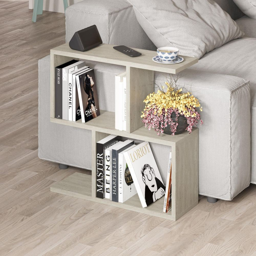 Tavolino da salotto colore travertino beige  60x19,5x60H Homemania