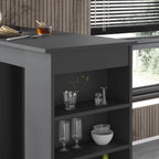 Penisola da cucina Swallow colore antracite