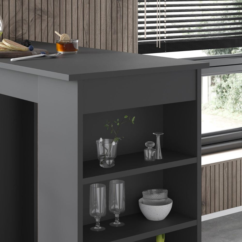 Penisola da cucina Swallow colore antracite