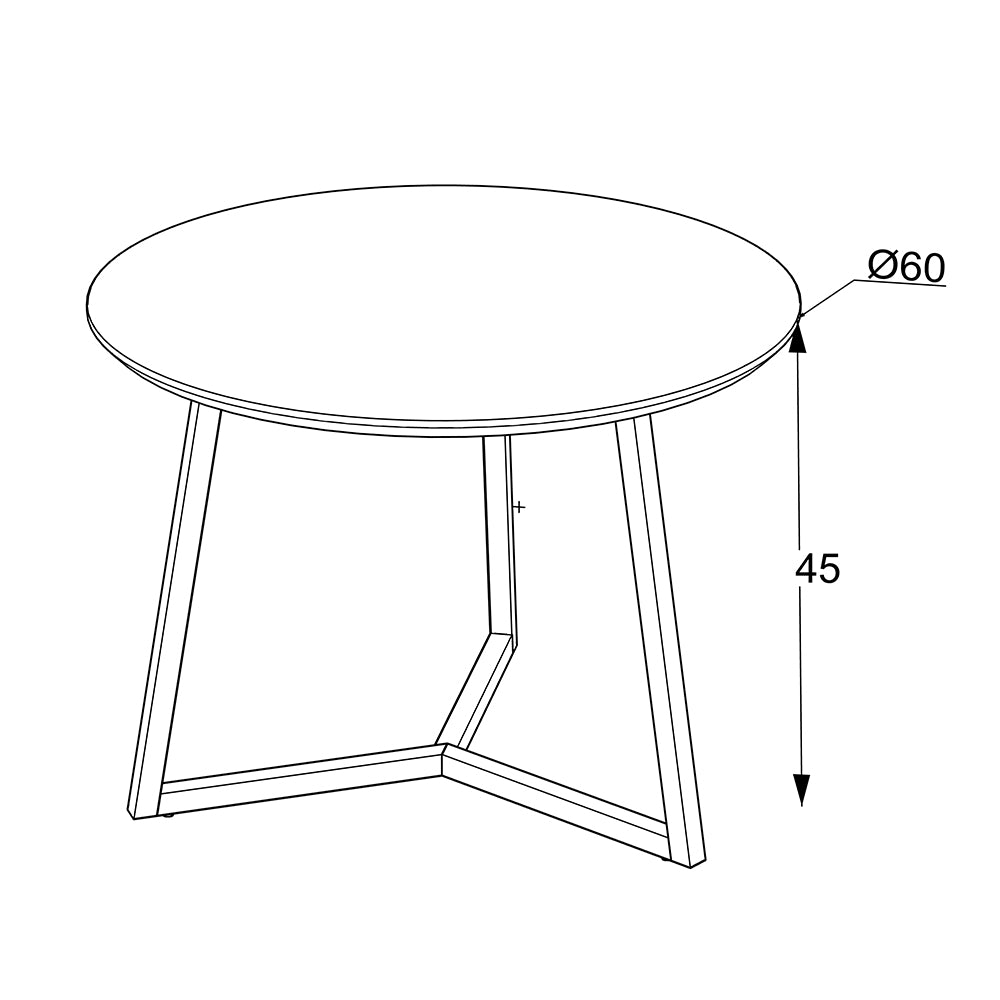 Tavolino da salotto con piano effetto marmo nero arabesque e gambe nere Klint