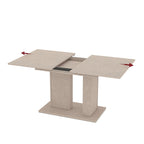 Tavolo allungabile con allunga centrale 40 cm colore cashmere 130x85x75H Sone