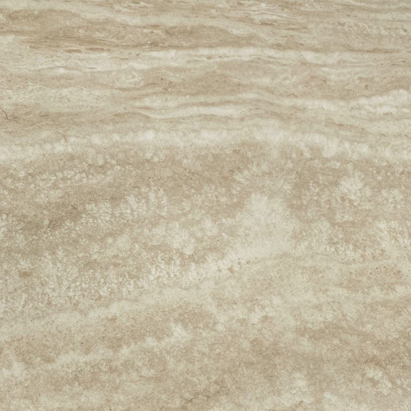 Tavolo fisso Sand con piano in ceramica beige e struttura in metallo bianco 160x90x76H