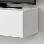 Mobile porta TV sospeso Francy bianco ante a ribalta