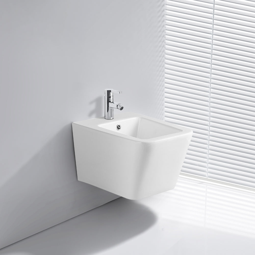 Bidet sospeso in ceramica bianco lucido YJ-1383 