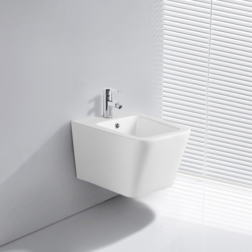 Bidet sospeso in ceramica bianco lucido YJ-1383 