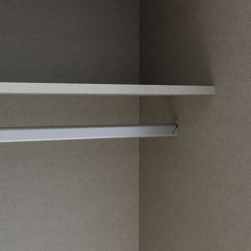 Armadio 2 ante scorrevoli a specchio 190x61x190.5H colore bianco Elio