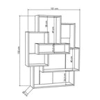 Libreria Barce rovere 101x22x132h