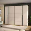Armadio 2 ante scorrevoli e 2 battenti cashmere 270x61x210 Callia
