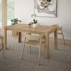 Tavolo rettangolare allungabile 160/206 cm con allunga centrale colore rovere Mono