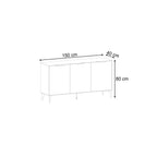 MK294272 ENFILADE JADEN COULEUR SANDSTONE AVEC 3 PORTES