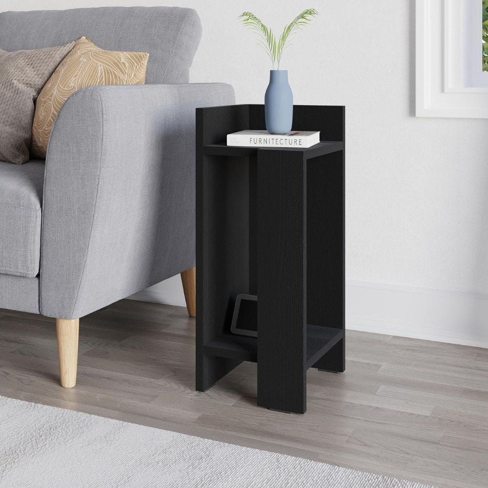 Tavolino comodino 25x27x60h sinistro colore nero Elos