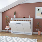 Letto matrimoniale pieghevole a scomparsa colore bianco 164x120H cm - Capsule