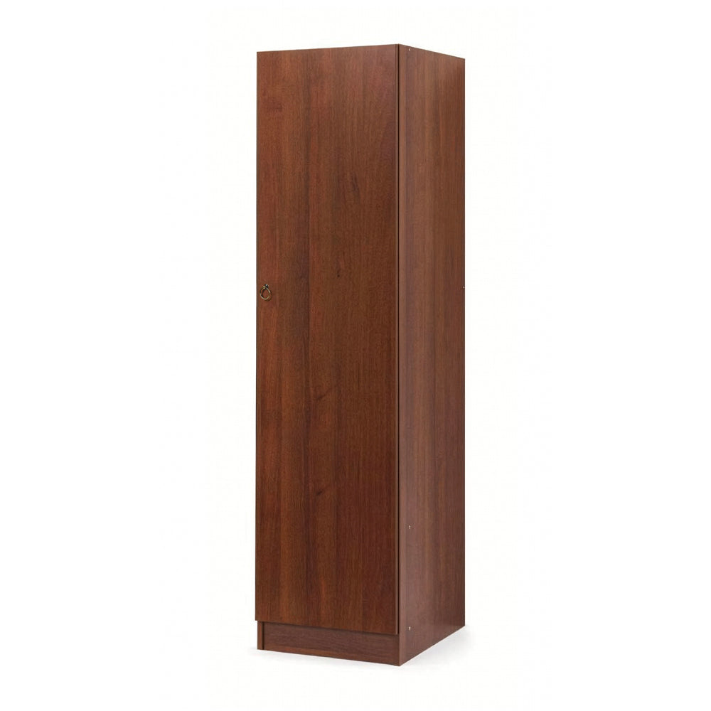 Schrank mit 1 Tür und Einlegeboden in Antiknussbaumfarbe 45x60x180H cm