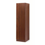 Schrank mit 1 Tür und Einlegeboden in Antiknussbaumfarbe 45x60x180H cm
