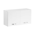 Mobile sopracappa 90x32x49H cm. bianco frassinato