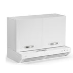 Mobile sopracappa 90x32x49H cm. bianco frassinato