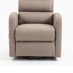 Fauteuil releveur 1 moteur en tissu couleur cappuccino - Lorena