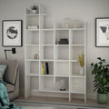 Libreria 6 ripiani 122x25.5x188H colore bianco Manco