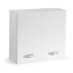 Pensile cucina 80x32x72H cm. 2 ante bianco frassinato