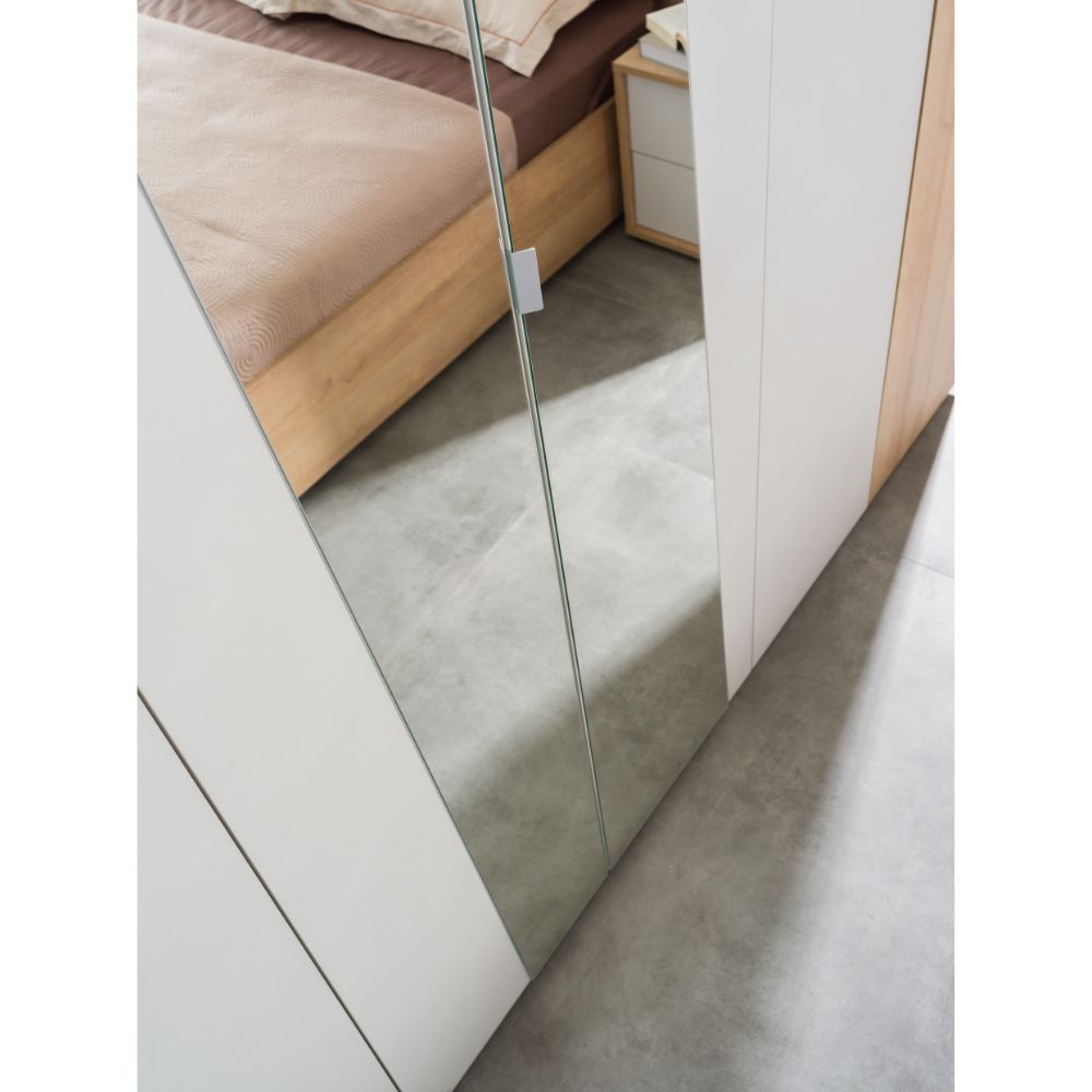 Chambre Fadri chêne miel et chaux gris clair