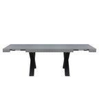 Tavolo allungabile da 160 a 240 cm effetto cemento con gambe nere Cindy Gondar