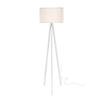 Lampadaire trépied en bois et abat-jour blanc - Rodi ASZ1233