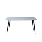 Tavolo Mila 140x80 top ceramica effetto marmo bianco