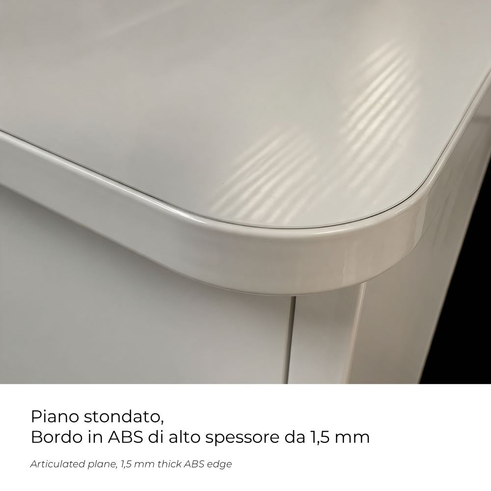 Cassettiera con 7 cassetti colore olmo 76x41x127H cm - Settimino Maxi