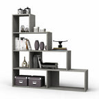 Libreria a scala 145x145 cm in legno colore beton - Alis