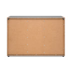 Madia 3 ante e 1 cassetto colore antracite con laterali in rovere artisan Cento01B