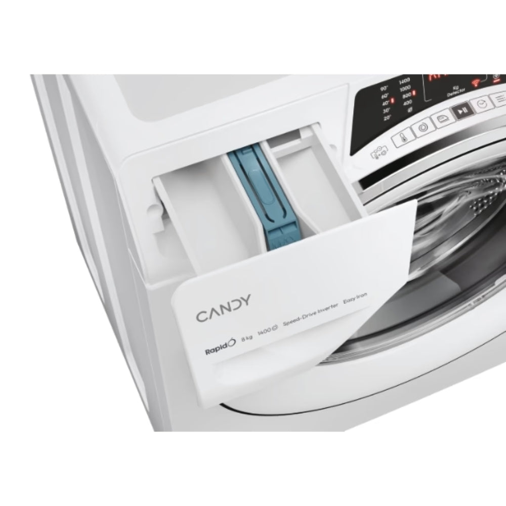 Lavatrice libera installazione 8 kg 1400 giri 16 programmi classe A bianco Candy RO1486DWMCT1S