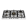 Piano cottura Bertazzoni P755CPROX a gas da 75 cm. 5 zone con dual wok centrale inox