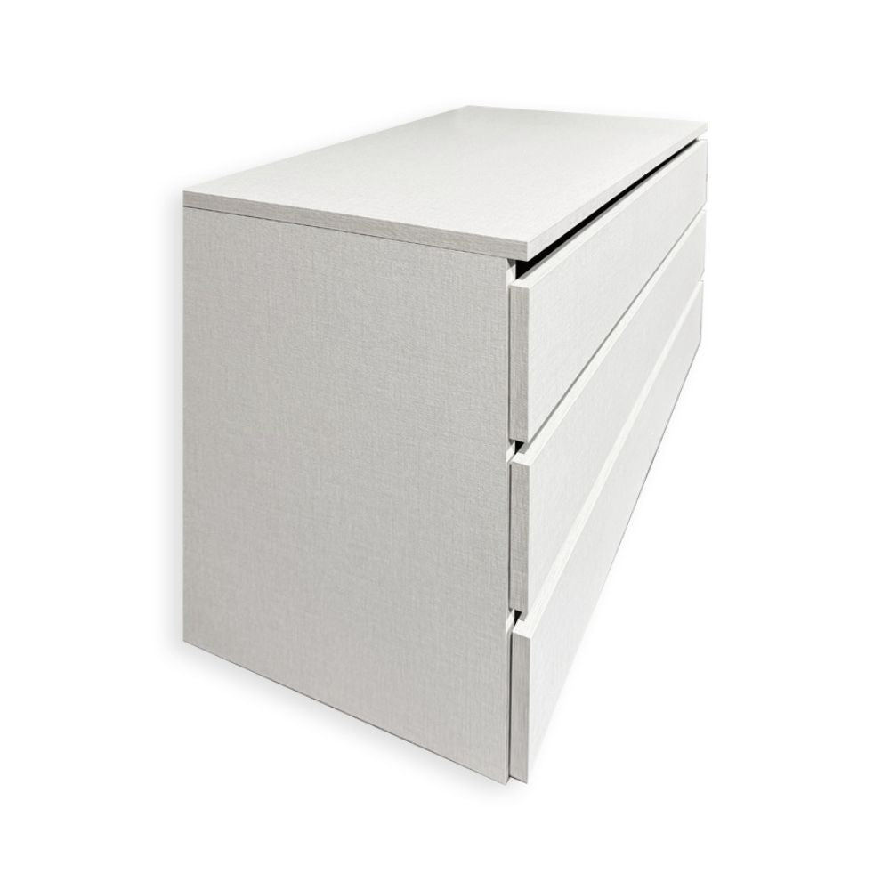 INNENKOMMODE WEISS 3 SCHUBLADEN FÜR KLEIDERSCHRANK ABM. 873*510*485 MM