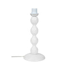 Lampada da tavolo con base bianca e paralume tessuto rosso - LAGUNAH372865