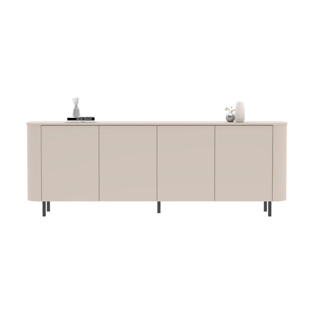 Madia 4 ante cashmere 230x43x85 cm con apertura push pull Marini