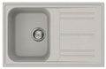 Einbauspüle 1 Becken reversibel Aluminiumfarbe 79x50 - Smeg LZ791AL