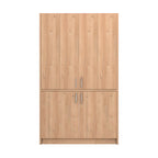 Cuisine escamotable compacte avec électroménager couleur chêne 125x62x208H - Fold Evolution