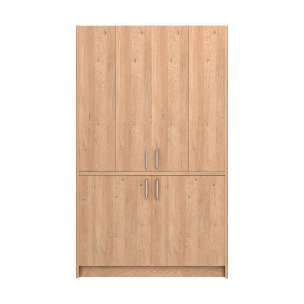 Cuisine escamotable compacte avec électroménager couleur chêne 125x62x208H - Fold Evolution