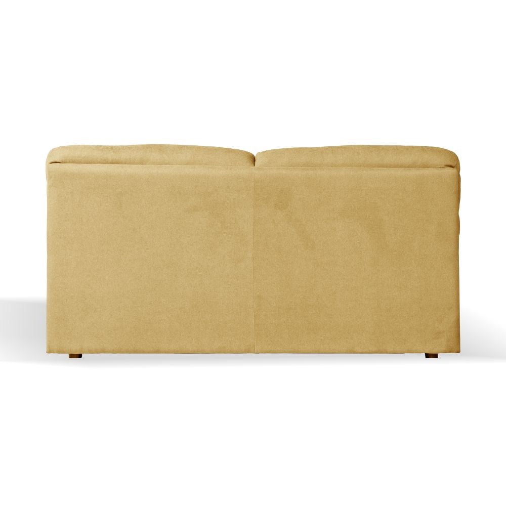 Divano 3 posti tessuto Roma14 colore giallo 211x98x92h Alenda