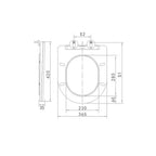 Copriwater cover in plastica colore nero opaco