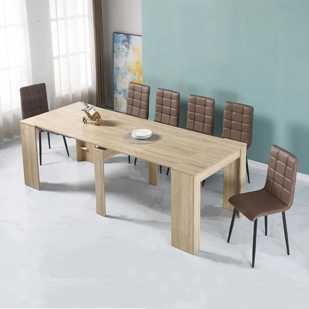 Tavolo consolle colore rovere allungabile a 3 metri 90x50 cm - Ofelia