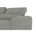2-Sitzer-Sofa mit extragroßer Schlittenkufe aus grauem Stoff - Raffi