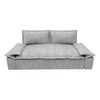 Canapé convertible 2 places gris 185x85x85H Belly