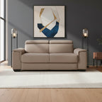 Divano letto 3 posti colore marrone caribou 210x94x90H Mercurio