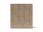 Kleiderschrank mit 4 Türen und 2 Schubladen, weiß, 160x177H cm - Seba 4