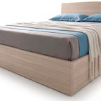 Letto matrimoniale contenitore in legno colore olmo - Manitoba